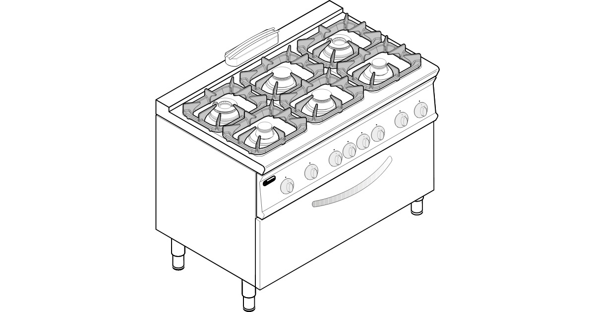 COCINA ELECTRICA DE 4 QUEMADORES BASE GABINETE - FRIONOX